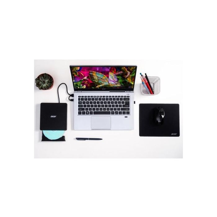 Acer AXD001 DVD Writer externo portátil USB 3.2 Gen 1 Ranura Negro para CD/DVD-ROM/R/RW 4