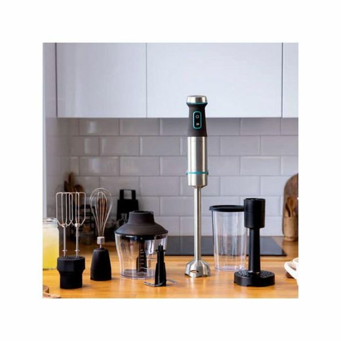 Cecotec Batidora de Inmersión Power TitanBlack 1200 XL PerfectCream&Crush, 1200W, Cuchilla de Titanio, Negro/Verde/Acero Inox. 4
