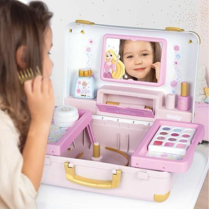 Smoby SMO3032163201656 Maleta de Belleza Princesas Disney con 13 Accesorios: Peinado, Uñas, Maquillaje. Fácil de Transportar. 5 Smoby SMO3032163201656 Maleta de Belleza Princesas Disney con 13 Accesorios: Peinado, Uñas, Maquillaje. Fácil de Transportar. 5