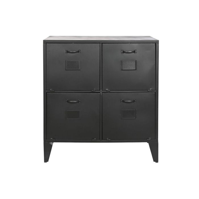 Cajonera Loft DKD Home Decor Negro 45 x 80 x 75 cm 2 Cajonera Loft DKD Home Decor Negro 45 x 80 x 75 cm 2