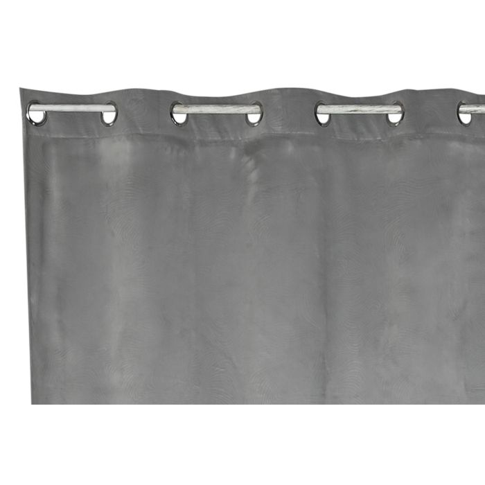 Cortina Urban DKD Home Decor Gris Claro 260 x 140 cm (2 Unidades) 2 Cortina Urban DKD Home Decor Gris Claro 260 x 140 cm (2 Unidades) 2