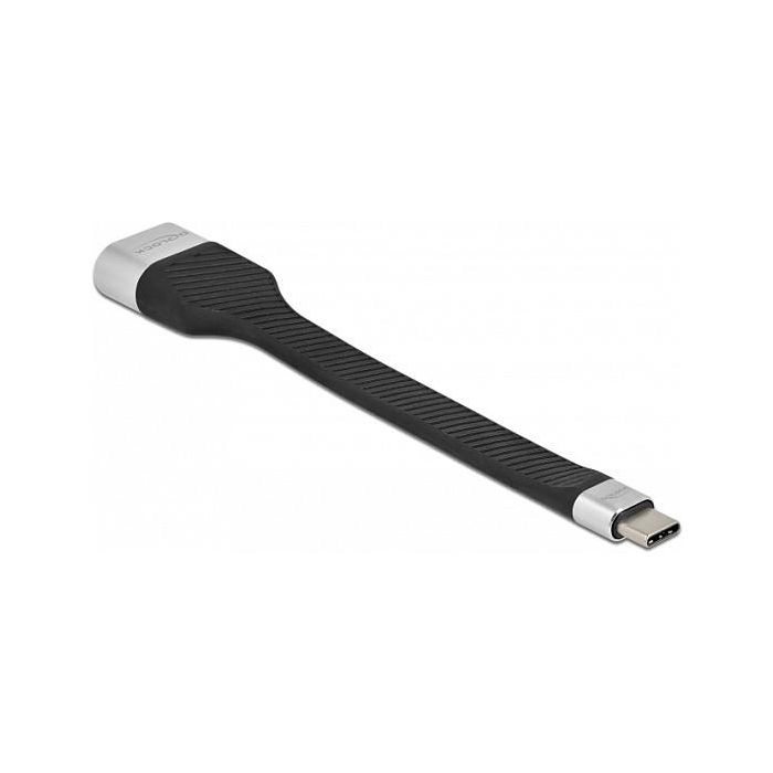 DeLOCK FPC Cable de Cinta Plana USB Type-C a HDMI Alt Mode DP 4K 60Hz, 0.14m, Negro, Plata, HDCP 2.2, 10.2 Gbit/s 0 DeLOCK FPC Cable de Cinta Plana USB Type-C a HDMI Alt Mode DP 4K 60Hz, 0.14m, Negro, Plata, HDCP 2.2, 10.2 Gbit/s 0