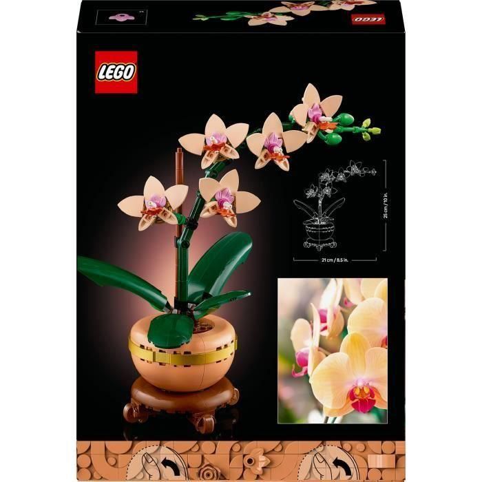 LEGO 10343 Colección Botánica Orquídea en Miniatura, Set de Construcción de Flores Artificiales, Idea de Regalo para Mujeres 5