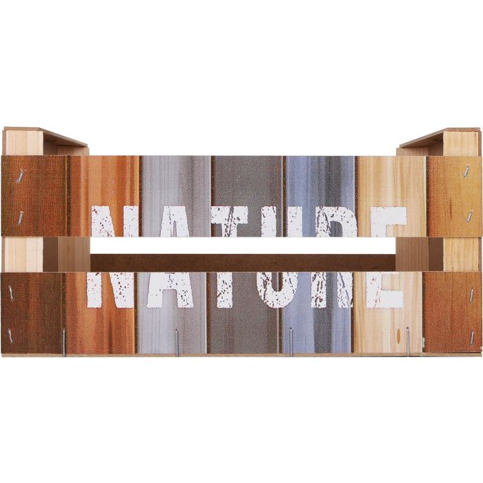 Confortime Caja de Madera Brillo Nature, 36 x 26.5 x 17 cm (6 Unidades) 1