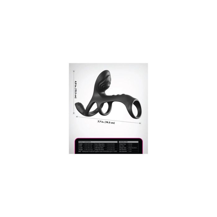 Anillo para el Pene Pipedream Fantasy C-Ringz Negro 5 Anillo para el Pene Pipedream Fantasy C-Ringz Negro 5