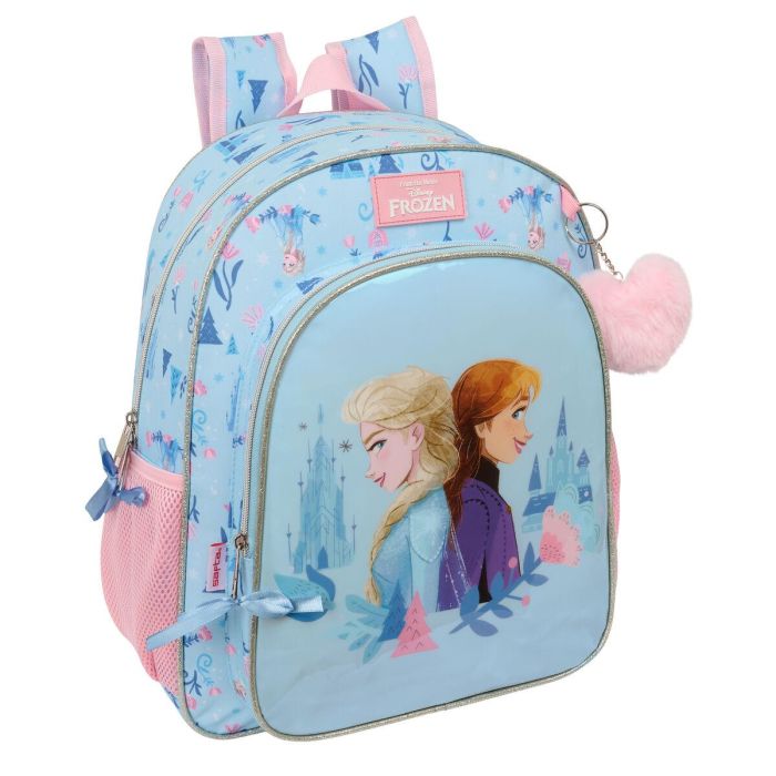 Mochila Escolar Frozen Ice magic Azul 32 x 38 x 12 cm