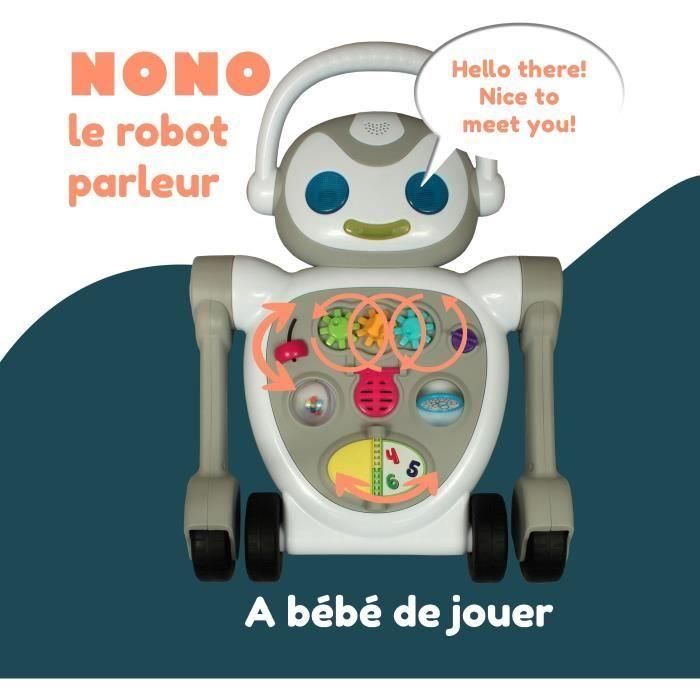 Andador para Bebé - BAMBISOL - Nono el Robot - De 10 a 36 meses - Parlante - Musical - Juegos Electrónicos Interactivos - Blanco 5 Andador para Bebé - BAMBISOL - Nono el Robot - De 10 a 36 meses - Parlante - Musical - Juegos Electrónicos Interactivos - Blanco 5