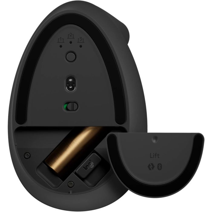 Logitech 910-006473 Ratón Vertical Inalámbrico Lift Ergonomic Mouse Bluetooth/2.4GHz 4000 DPI Grafito para Manos Pequeñas/Medianas 7