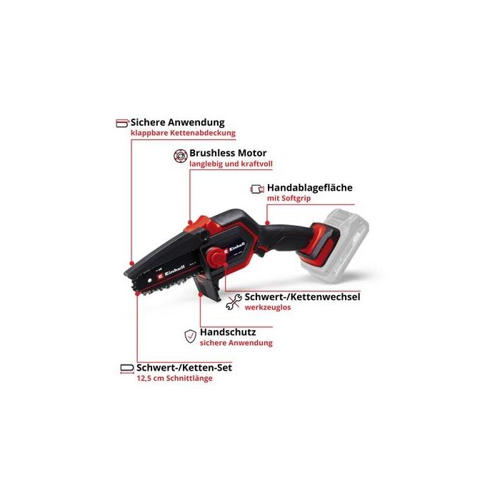 Einhell GE-PS 18/15 Li BL solo Akku-Astkettensge 1 Einhell GE-PS 18/15 Li BL solo Akku-Astkettensge 1