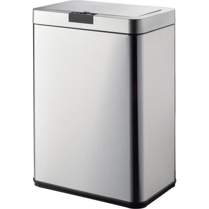 COCINA MOVE Cubo de basura automático DAYTONA - 60L - Acero inoxidable con fleje