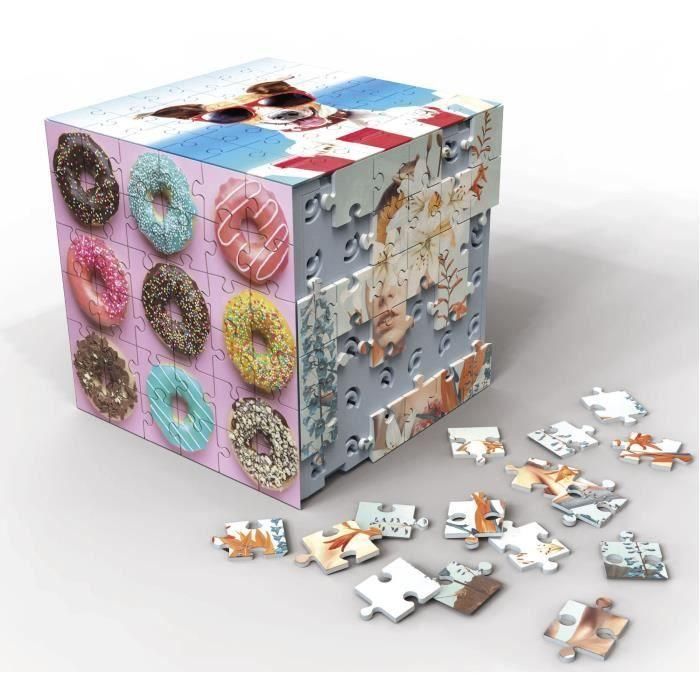 Educa Borrás Puzzle Cubo 3D Animales 6 en 1, 216 Piezas, 20125 1