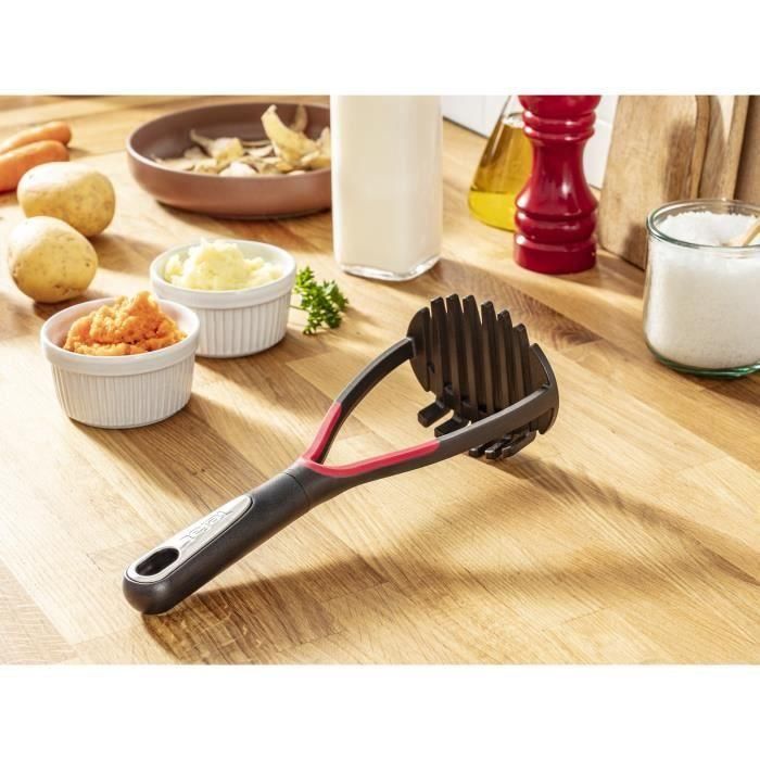 TEFAL INGENIO Machacador de patatas K2071214 negro y rojo 2