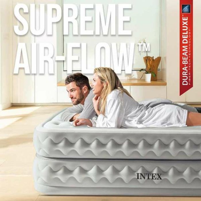 Cama Hinchable Intex Queen Supreme Air-Flow Fiber-Tech 152 x 50,1 x 203 cm 4 Cama Hinchable Intex Queen Supreme Air-Flow Fiber-Tech 152 x 50,1 x 203 cm 4
