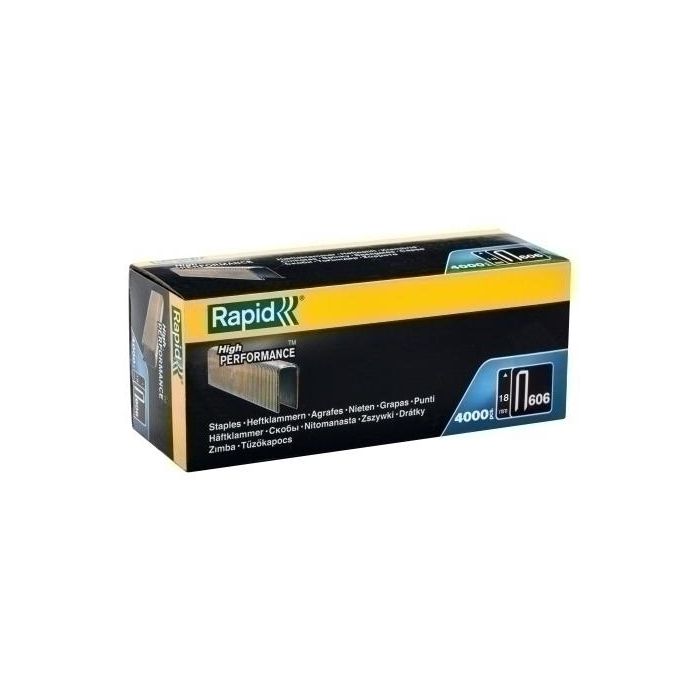 Grapas Rapid Clavadora 606/ 18 Mm. Galvanizadas Caja De 4000