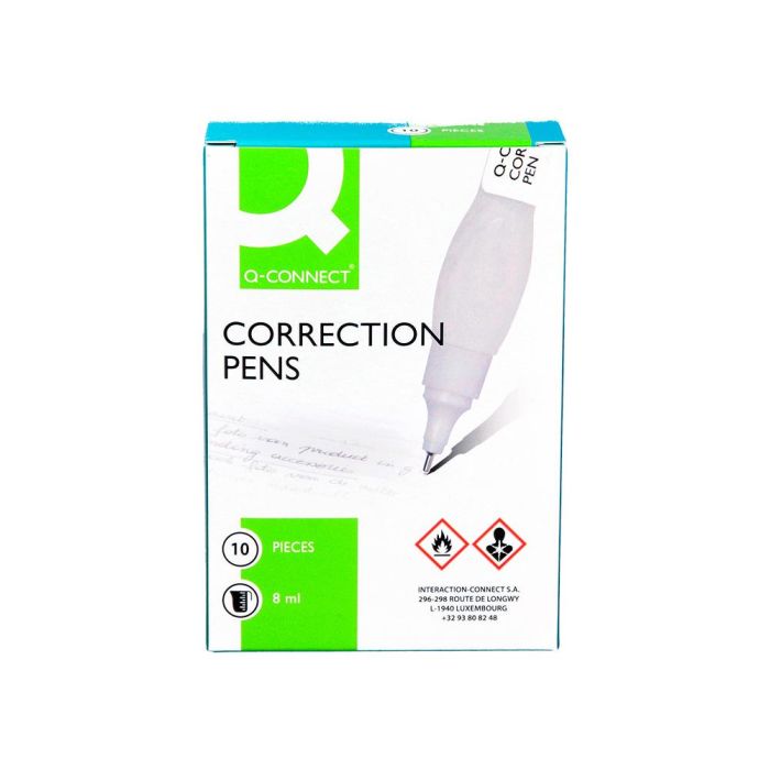 Corrector Q-Connect Lapiz Con Punta Metalica 8 mL 3