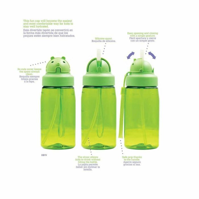 Botella de Agua Laken OBY Mikonauticos Azul Aluminio Plástico (0,45 L) 4 Botella de Agua Laken OBY Mikonauticos Azul Aluminio Plástico (0,45 L) 4