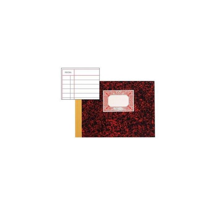 Miquelrius 3086 - Libro Cuentas Corrientes, Cuarto Apaisado, 100 Hojas, Papel 70g/m², Lomo Tela Engomado