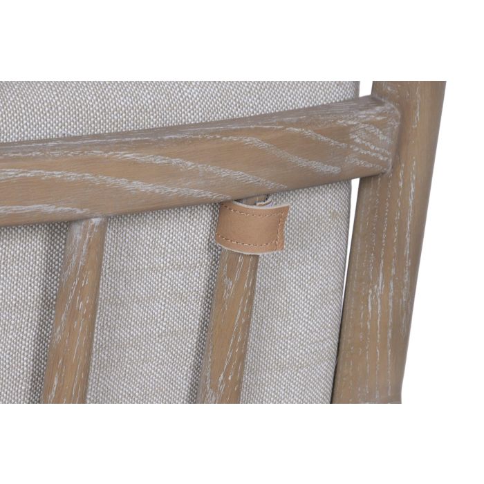 Silla Romantico DKD Home Decor Beige Natural 63 x 84 x 48 cm (2 Unidades)