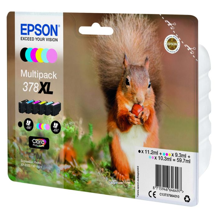 EPSON Multipack 6-colours 378XL Claria Photo HD Ink ARDILLA