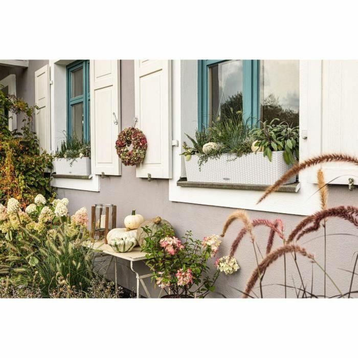 Lechuza LEC4008789156105 Jardinera Balconera Cottage 80 Kit Completo Blanco 12L 1
