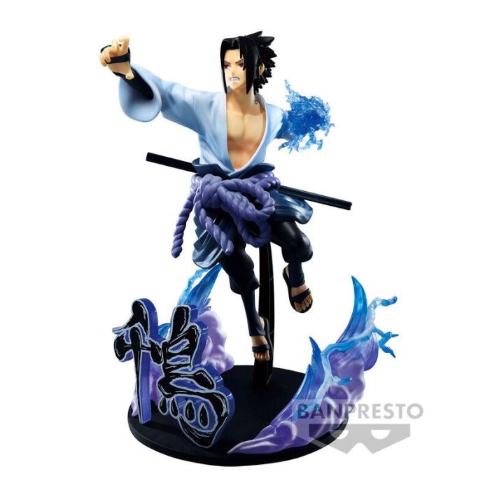 Banpresto Figura Naruto Shippuden Sasuke Uchiha Vibration Stars PVC y ABS 20 cm BP88001 1