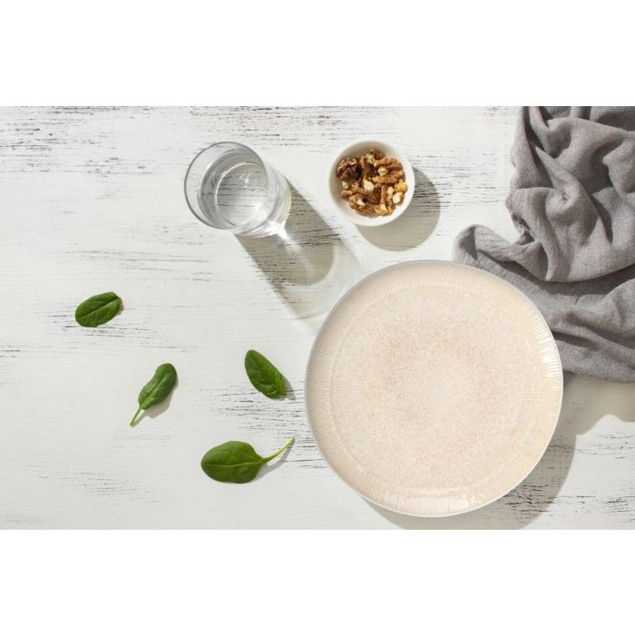 La Mediterranea Plato Postre Ø21,3 cm "Calobra" Crema 1