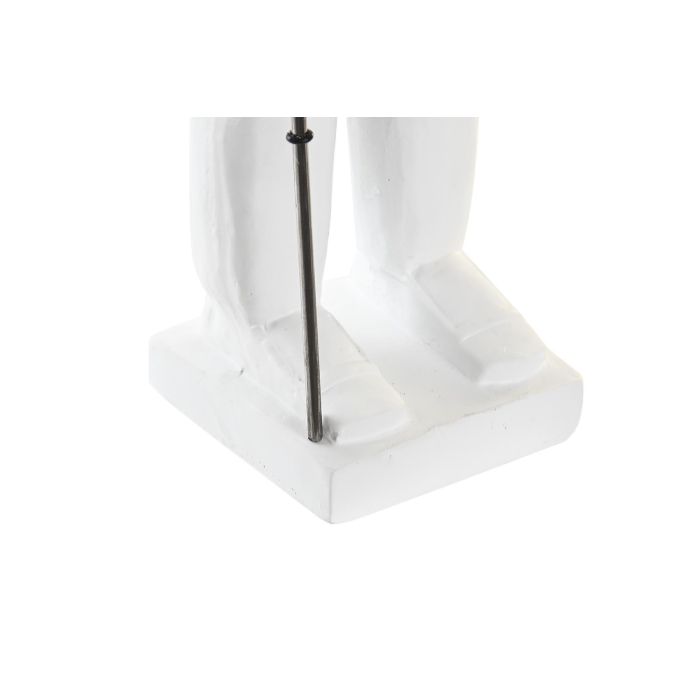 DKD Home Decor Figura Decorativa Moderno Guerrero de Resina Blanco Dorado 10x44x15 cm (4 Unidades) 2 DKD Home Decor Figura Decorativa Moderno Guerrero de Resina Blanco Dorado 10x44x15 cm (4 Unidades) 2