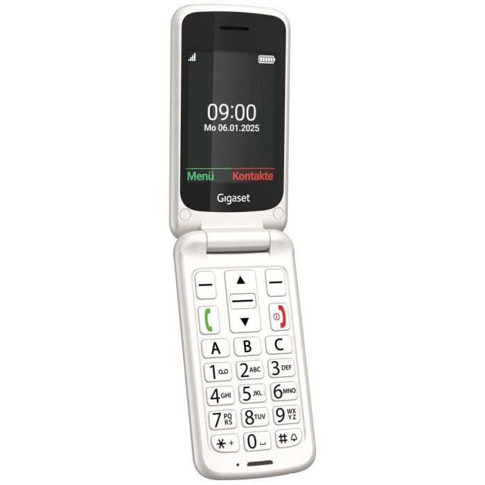 Gigaset GL595 Teléfono Móvil Concha para Mayores Dual SIM Blanco - Pantalla 2.8", Botones Grandes, IP44 1 Gigaset GL595 Teléfono Móvil Concha para Mayores Dual SIM Blanco - Pantalla 2.8", Botones Grandes, IP44 1