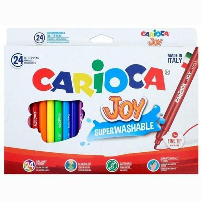 Set de Rotuladores Carioca JOY Multicolor 24 Piezas (24 Unidades) 1 Set de Rotuladores Carioca JOY Multicolor 24 Piezas (24 Unidades) 1