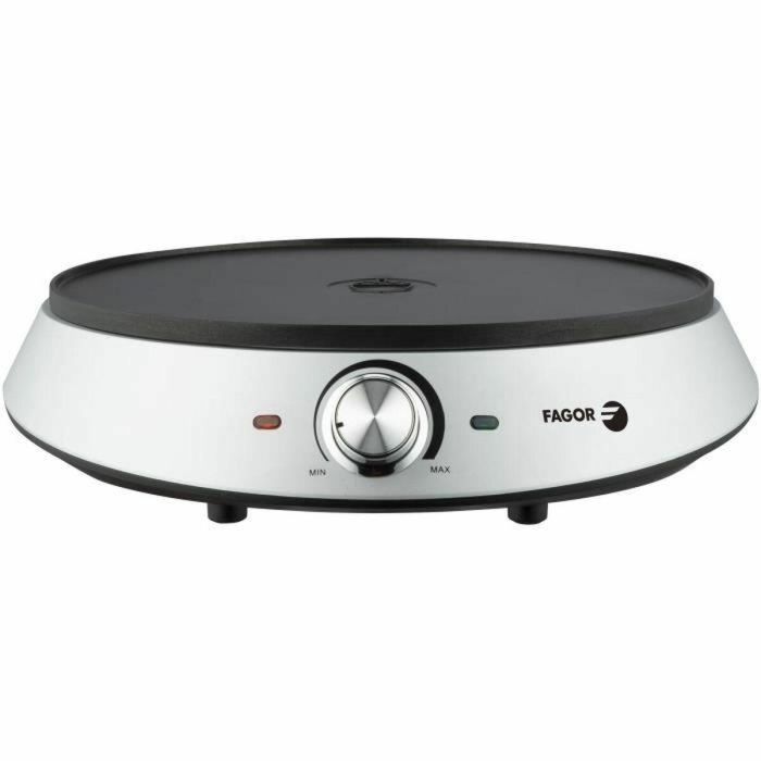 Fagor FGC240 Crepera Eléctrica 1200W | 30 cm Diámetro | Superficie Antiadherente | Gris 1 Fagor FGC240 Crepera Eléctrica 1200W | 30 cm Diámetro | Superficie Antiadherente | Gris 1