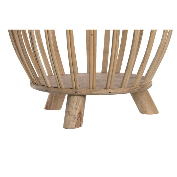 DKD Home Decor Macetero Set de 2 Bambú Marron Claro 35 x 37 x 35 cm 2