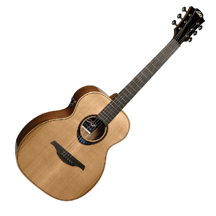 Guitarra Acústica Lâg Travel A/E  Blue Wave 2 1