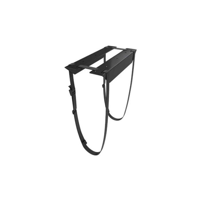 AISENS - SOPORTE PARA CPU DEBAJO DE ESCRITORIO CON CORREA, NEGRO