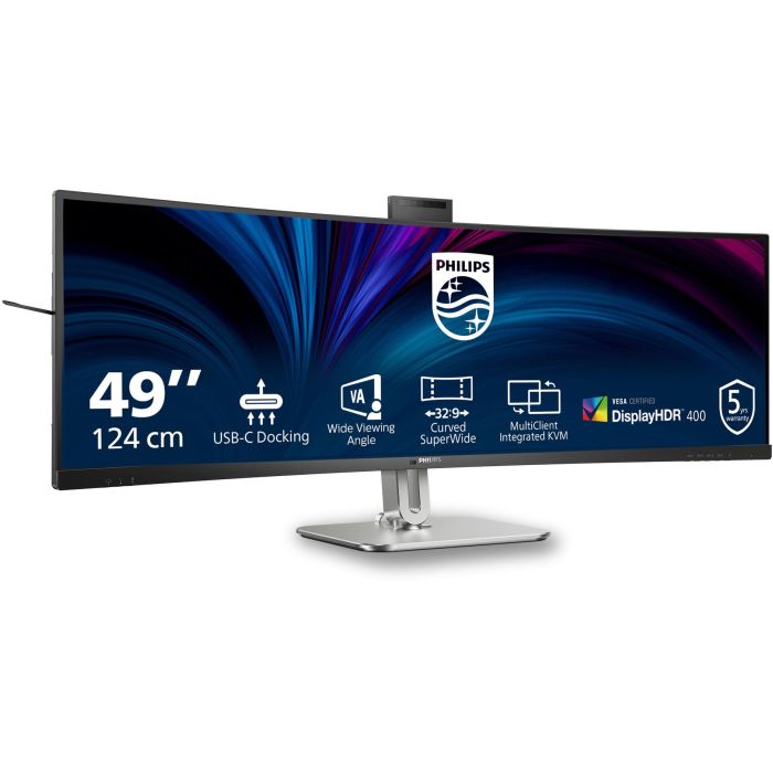 Philips 49B2U5900CH Monitor Curvo 48.8" Dual QHD 5120x1440 VA 32:9 4ms 75Hz USB-C HDR 1