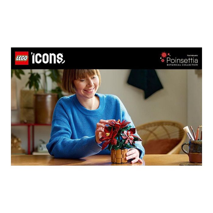 LEGO 10370 Icons Flor de Pascua, Juego Construcción 608 Piezas, 18+ Años 28