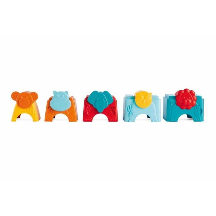 Chicco Torre Apilable Animalitos 2 en 1, Juguete Didáctico para Habilidades Manuales y Lógica, 10 Piezas, 11x7x35 cm 1