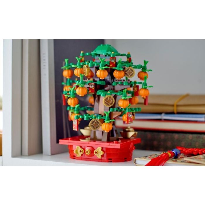 LEGO Árbol del Dinero (40648) - Kit de Construcción para Niños a Partir de 9 Años con 20 Mandarinas, 14 Sobres Rojos y 10 Monedas 6