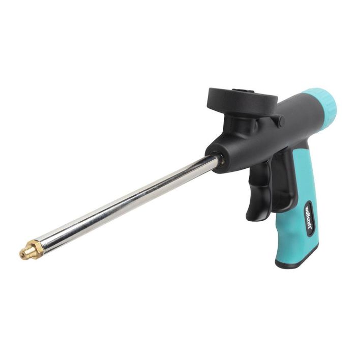 Wolfcraft Pistola dosificadora para espuma de montaje, metal y plástico, con mango ergonómico, 2 boquillas y 2 prolongaciones 0 Wolfcraft Pistola dosificadora para espuma de montaje, metal y plástico, con mango ergonómico, 2 boquillas y 2 prolongaciones 0