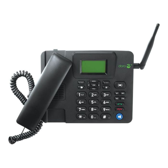 Doro Teléfono IP GSM 4100H Negro Terminal con conexión por cable con Botones y Pantalla LCD 128 x 64 Pixeles 4