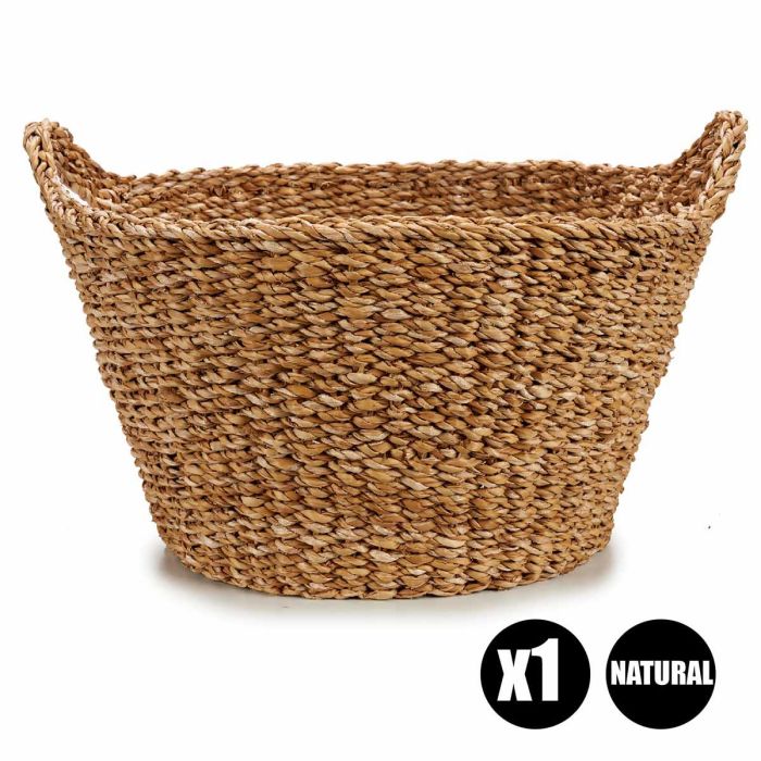 Cesto con Asa Redondo Giftdecor 52x28x47 cm, 18L, Marrón - Alga de Mar (6 Unidades) 1 Cesto con Asa Redondo Giftdecor 52x28x47 cm, 18L, Marrón - Alga de Mar (6 Unidades) 1