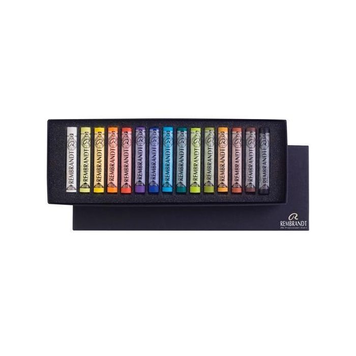 Talens Tizas Rembrandt Pasteles Suaves Set Básico 15 Colores Profesionales (100.5-201.5-205.8-227.5-236.5-372.5-409.5-411.5-506.5-548.5-570.7-620.7-627.5-633.5-700.5)