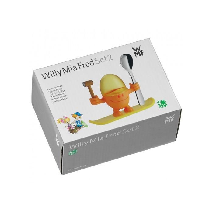 WMF 0616687450 McEgg Eierbecher mit Löffel, orange 3 WMF 0616687450 McEgg Eierbecher mit Löffel, orange 3