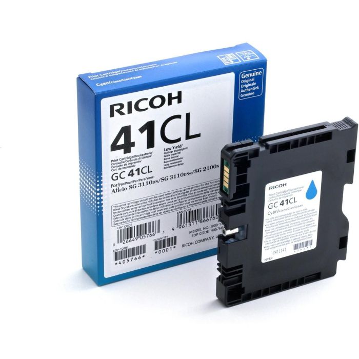 RICOH SG2100N/3110DN/3110DNW/3120B GC-41Cl Cartucho Cyan 1