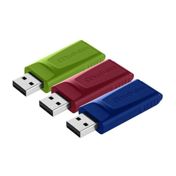 Verbatim Pendrive Slider 16 grb Retráctil Usb 2.0 C-Surtidos -Multipack 3U- 12 Verbatim Pendrive Slider 16 grb Retráctil Usb 2.0 C-Surtidos -Multipack 3U- 12