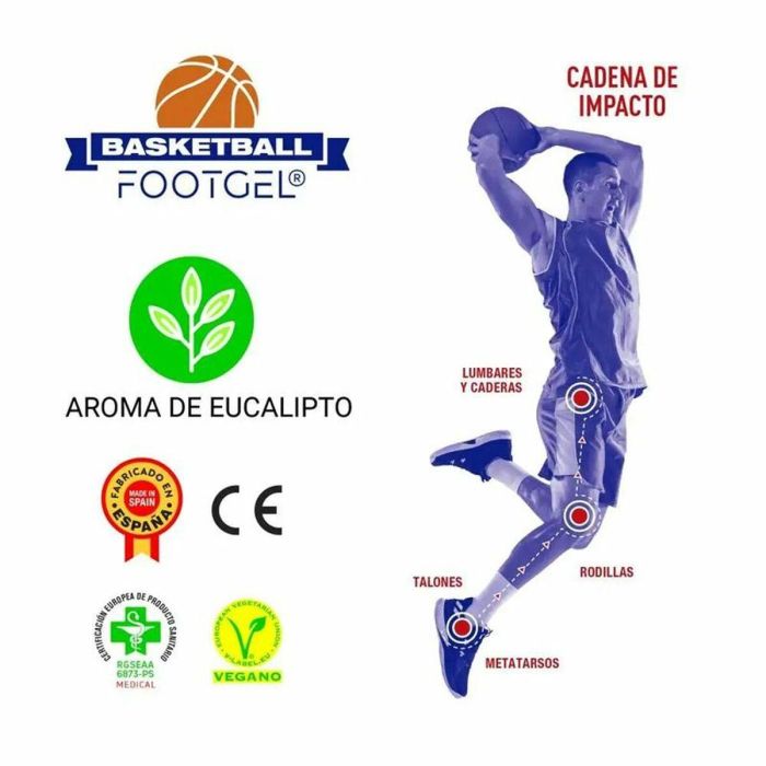 Plantillas FootGel 800038 35-38 Baloncesto Eucalipto 2 Plantillas FootGel 800038 35-38 Baloncesto Eucalipto 2