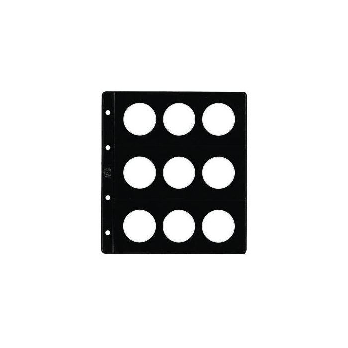 Funda Para Album De Monedas Pardo Tipo Claraboya Ø 42Mm 9 Aloj. (Set de 12)