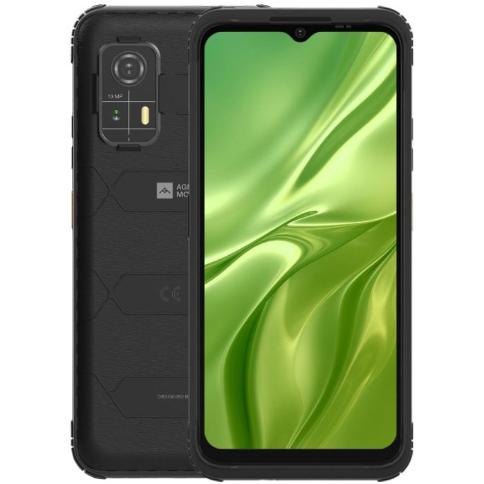 AGM Mobile H MAX Smartphone 128GB 4GB RAM 4G, Móvil resistente Outdoor Negro