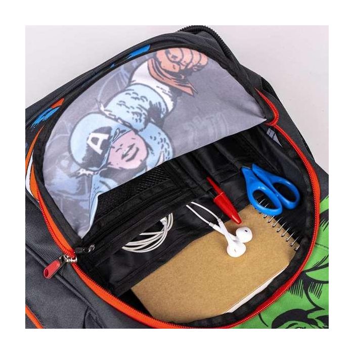 Mochila Escolar The Avengers Negro 32 x 15 x 42 cm 8