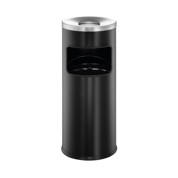 DURABLE Papierkorb Safe mit Ascher rund schwarz 0 DURABLE Papierkorb Safe mit Ascher rund schwarz 0