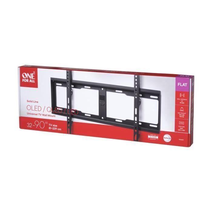One For All WM4611 Soporte Pared TV Plano Solid 32'' a 84'' - Apto para Pantallas 32-84'' con VESA 100x100 a 400x1400 3 One For All WM4611 Soporte Pared TV Plano Solid 32'' a 84'' - Apto para Pantallas 32-84'' con VESA 100x100 a 400x1400 3